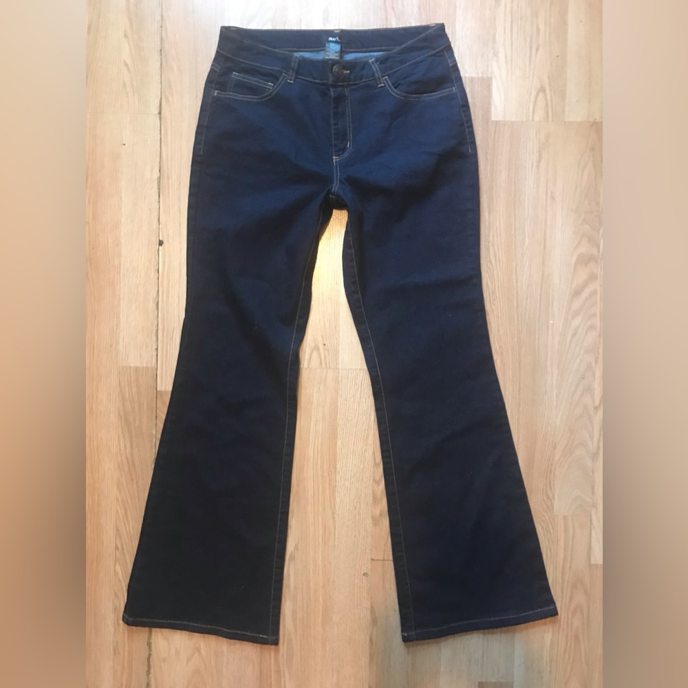 Vintage~NWOT~Avon~Mark~Womens Jeans~Flare~Low-Rise~Dark Wash~Stretch~Sz 8~NEW!!